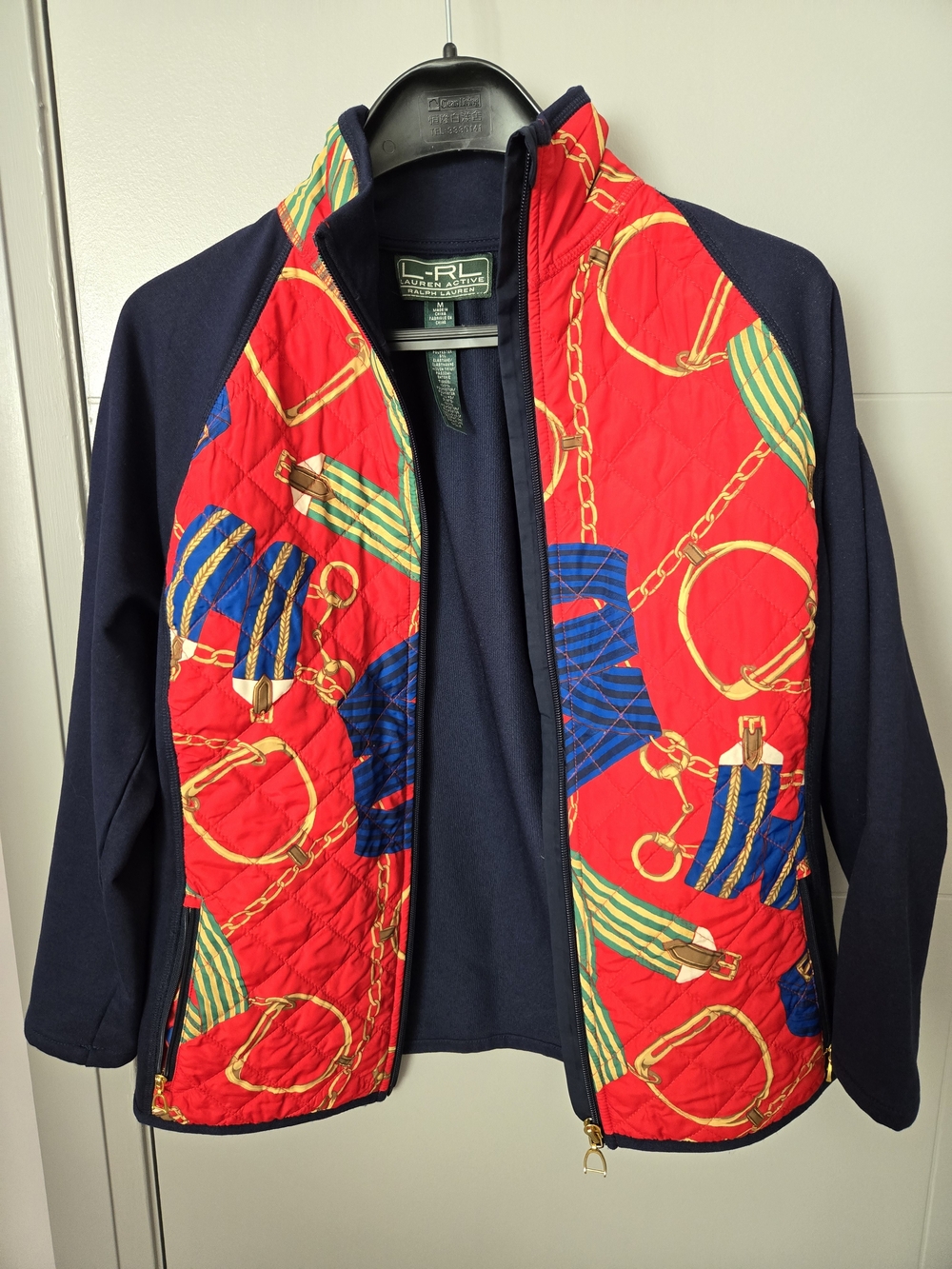 Ralph Lauren Quilted Red & Navy Jacket